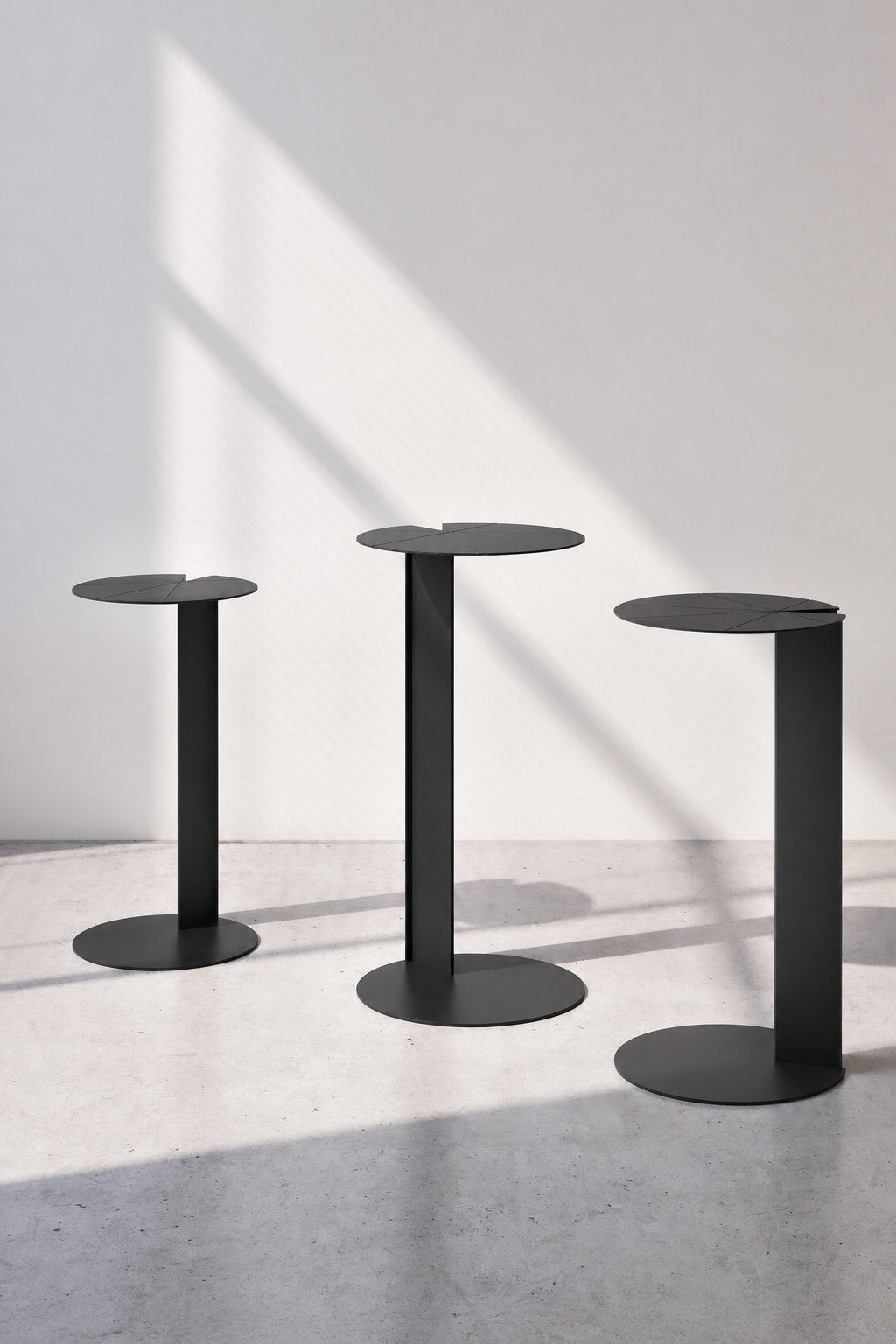 CT-10 - Nest of 3 Coffee Tables - Black Set of Three - Office R Us