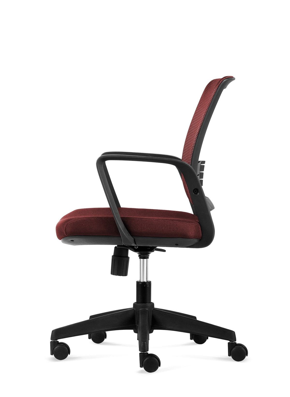 Ease - Task Chair - Burgundy Side - Office R Us