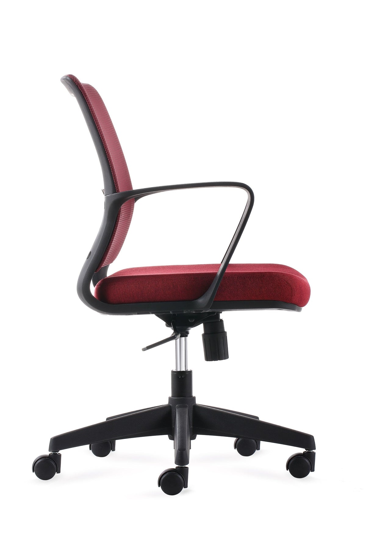 Joy - Task Chair - Burgundy Side - Office R Us