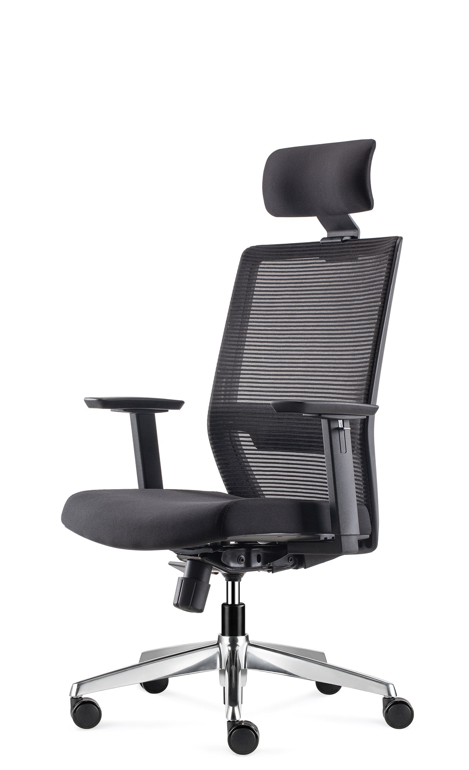 Polo - Executive Mesh Chair - Black Angle - Office R Us