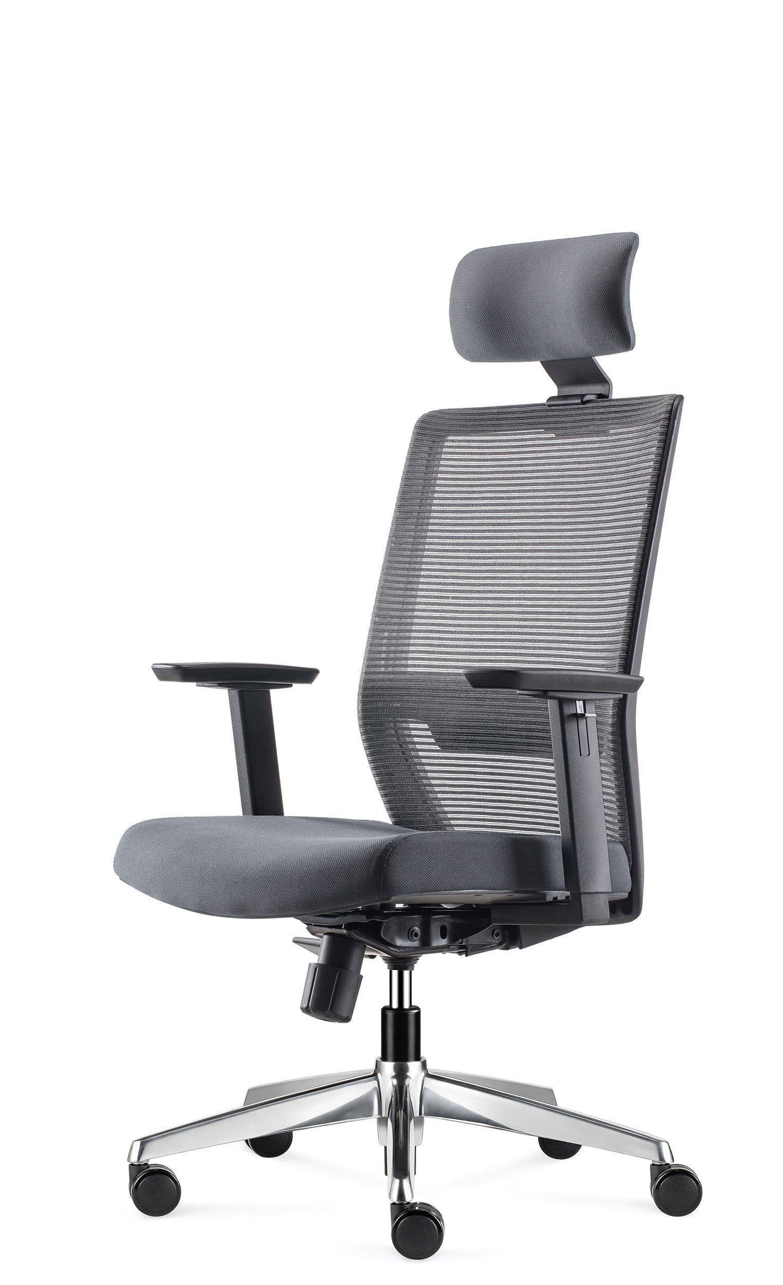 Polo - Executive Mesh Chair - Grey Angle - Office R Us