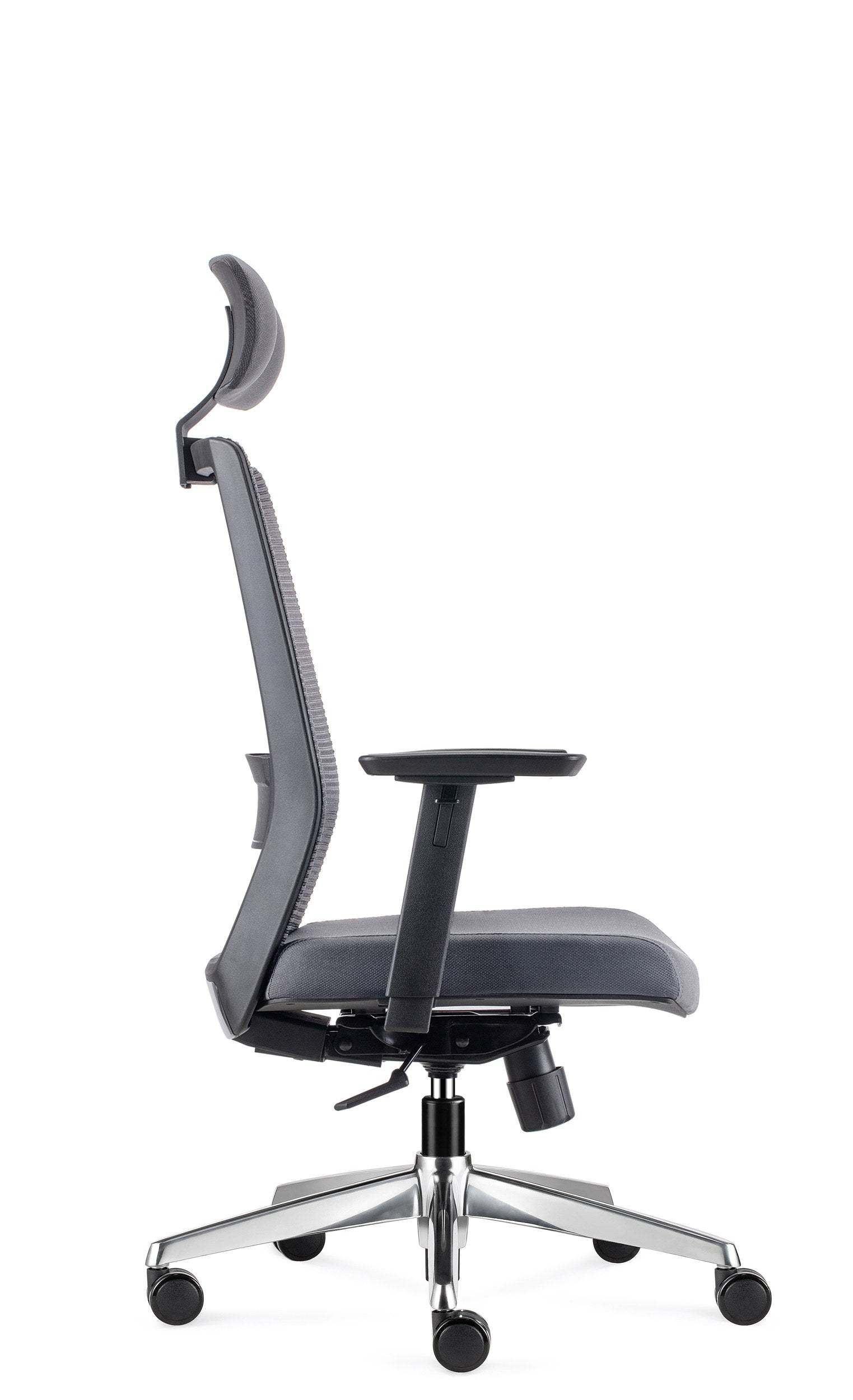 Polo - Executive Mesh Chair - Grey Side - Office R Us