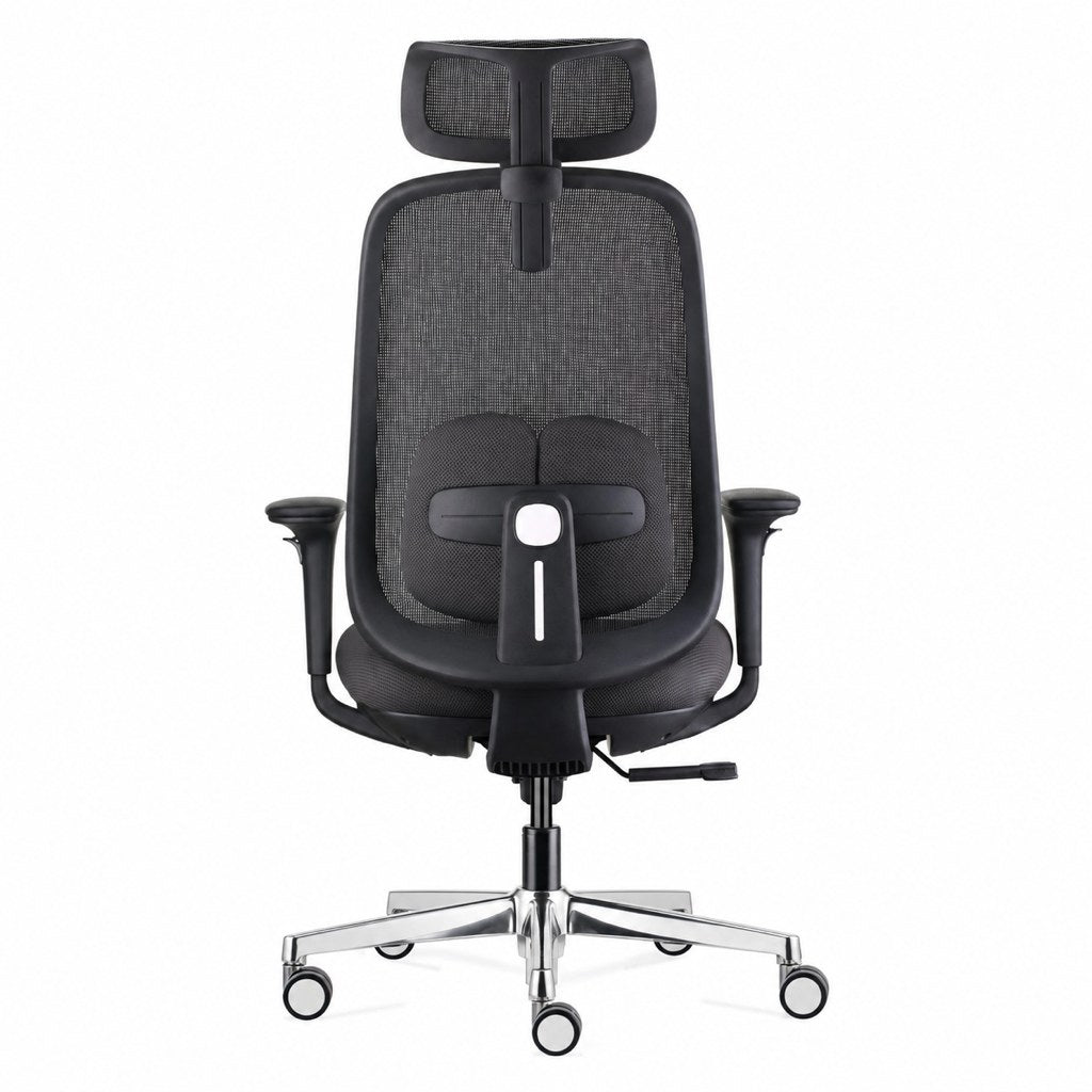 Twinkle - Executive Mesh Chair - Black Aluminium Base Back - Office R Us