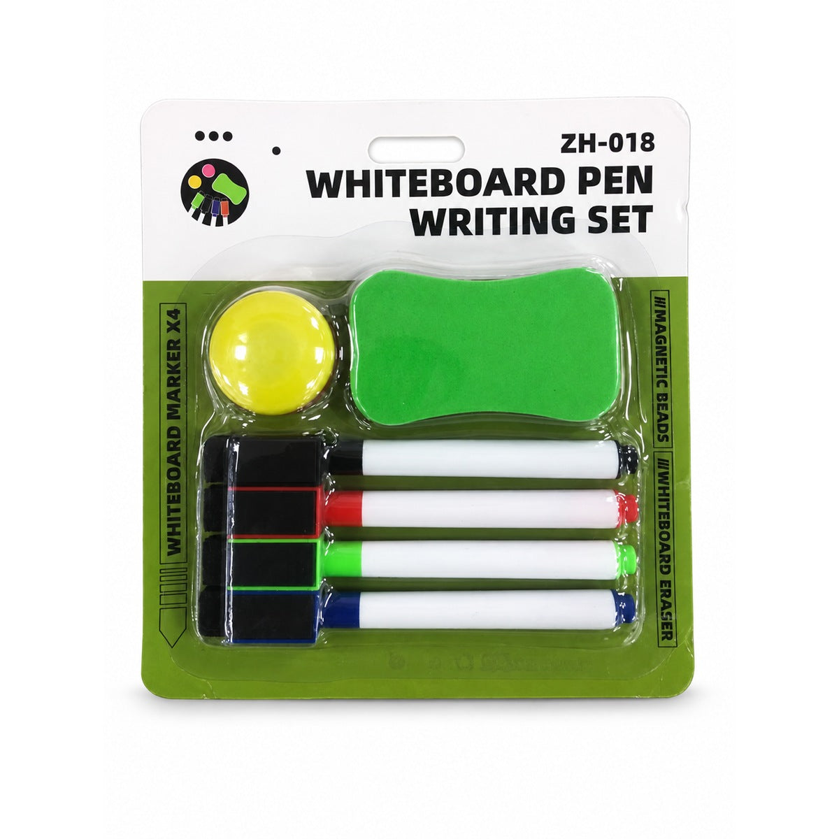 Foska Whiteboard Pen Writing Set BE1054, blister pack front