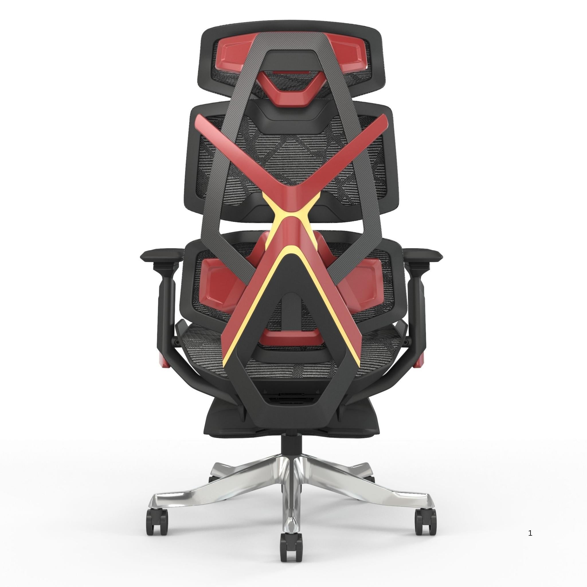 BXZ-002A - Gaming Mesh Chair - With Footrest
