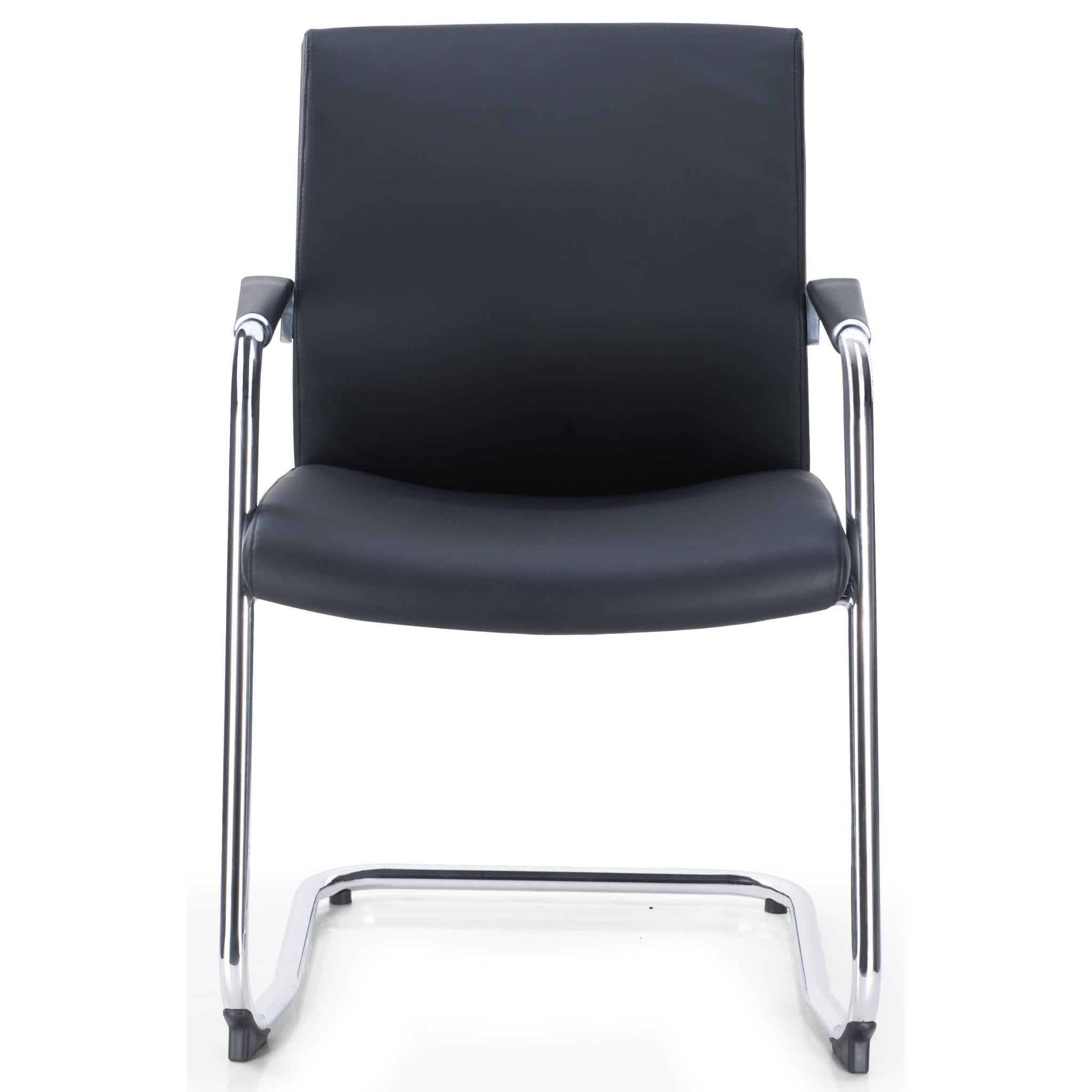 CH-319C - PU Leather Visitors Chair
