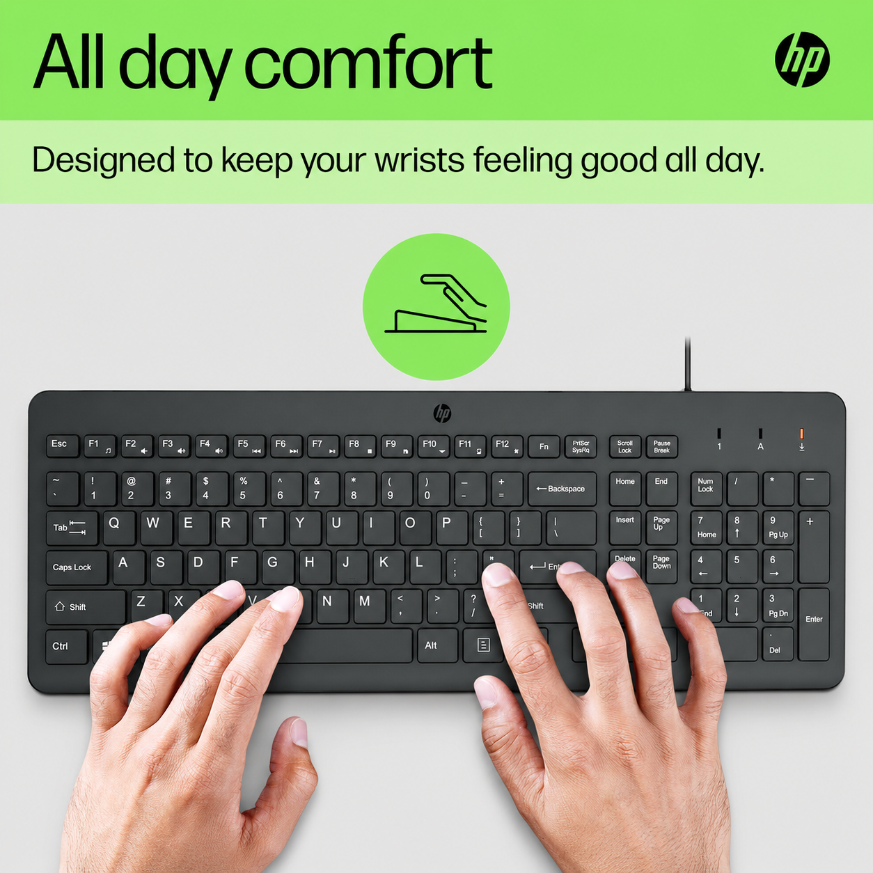HP 150 Wired USB-A Keyboard (664R5AA)