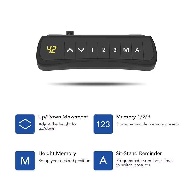 FlexiSpot Dual-Motor L-Shape Frame Only (Height 710-1200 mm, Load 100 kg)