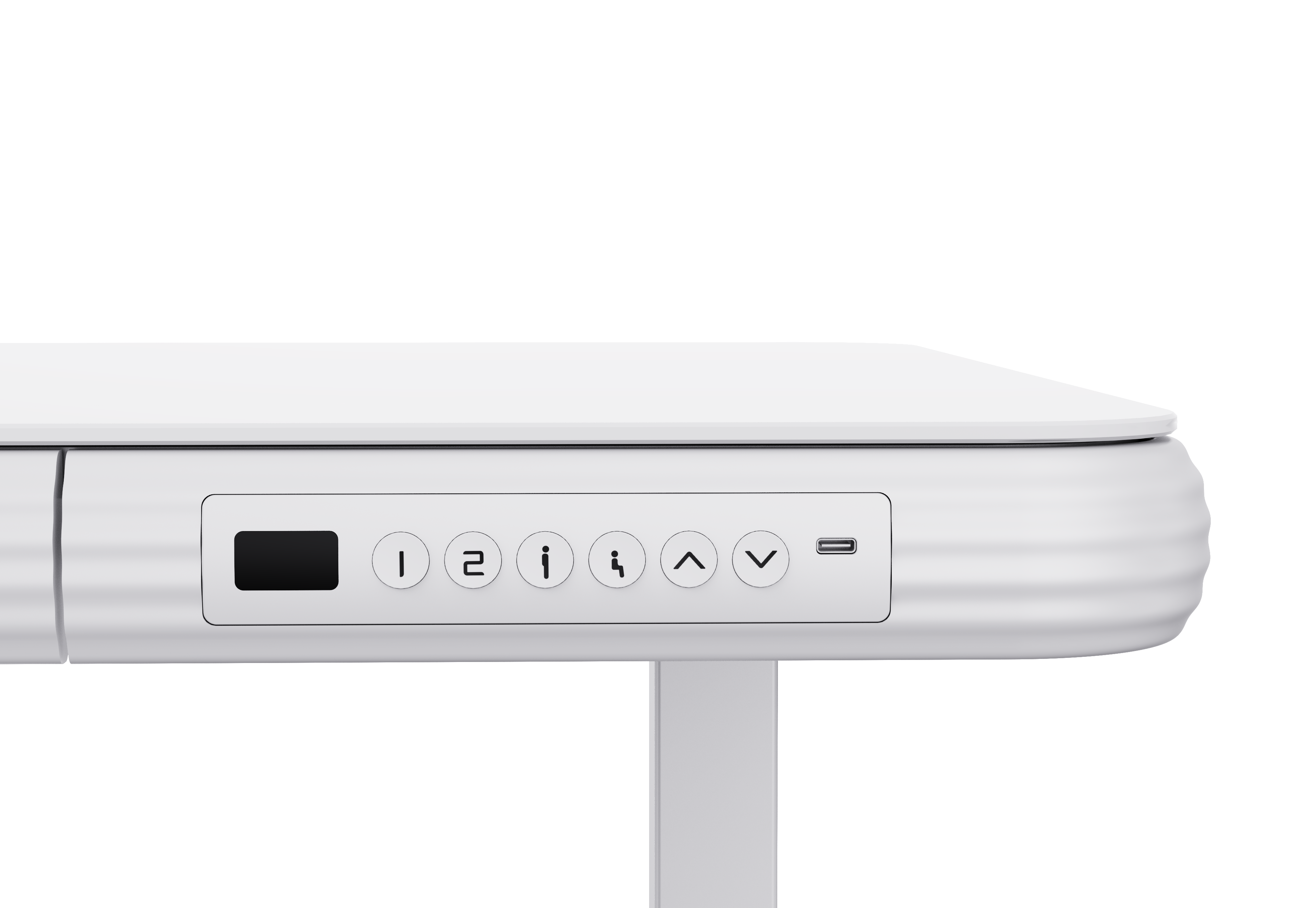 FlexiSpot Standing Desk – Glass Top (UK Plug)