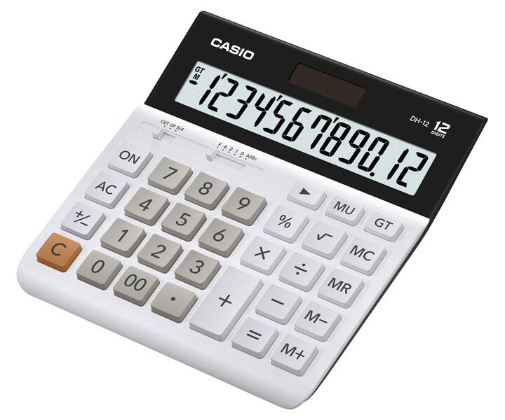Casio DH-12 Desktop Calculator 12-Digit (White)