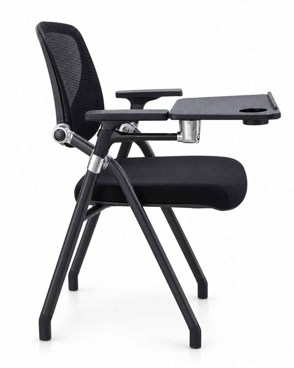DY-A06 - Folding Training Chair with Writing Pad - Side View - Office R Us