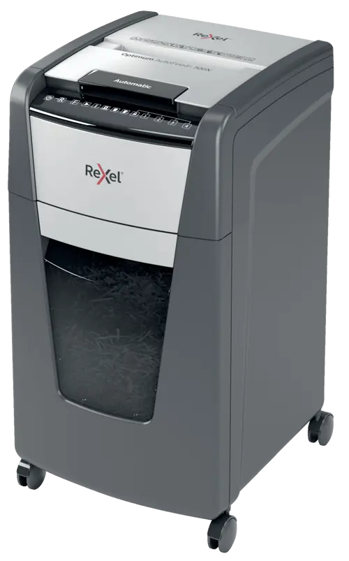 Rexel Optimum AutoFeed+ 300X Automatic Cross Cut Paper Shredder