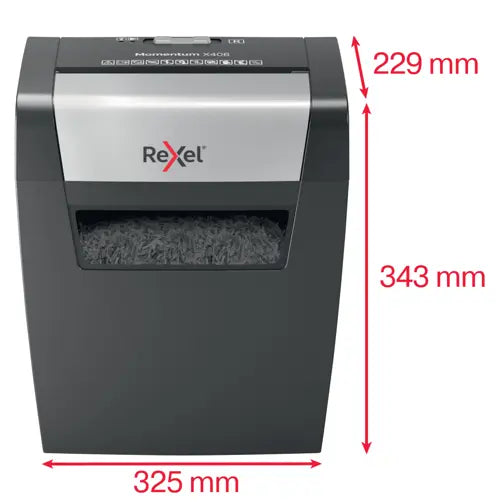 Rexel Momentum X406 Cross Cut Paper Shredder