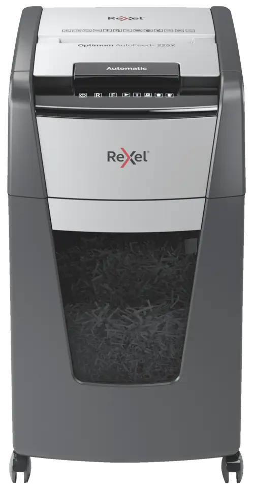 Rexel Optimum AutoFeed+ 225X Automatic Cross Cut Paper Shredder