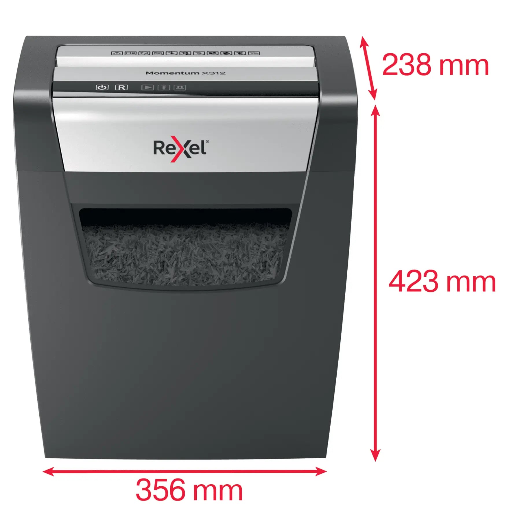 Rexel Momentum X312 Cross Cut Paper Shredder