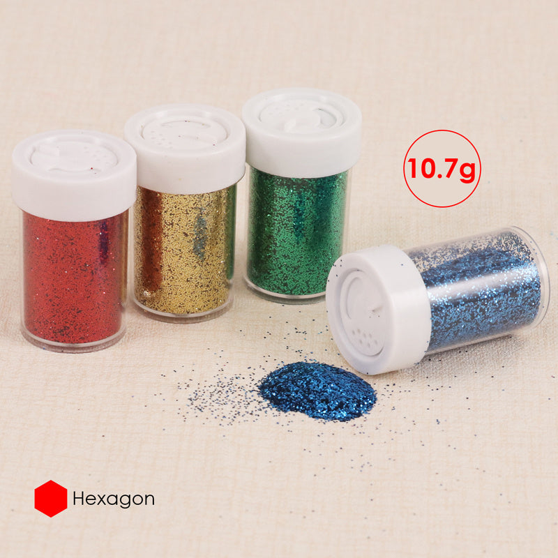 Cosmetic Glitter Powder Shakers 10.7g – Set of 12 Colors
