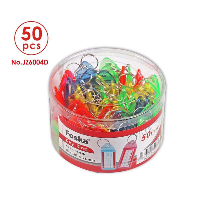 Translucent Name Card Key Tags – Tub of 50