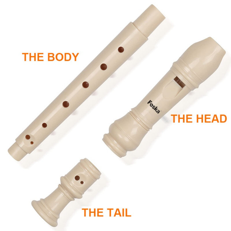 German Style 8-Hole Kids Recorder with Cleaning Stick