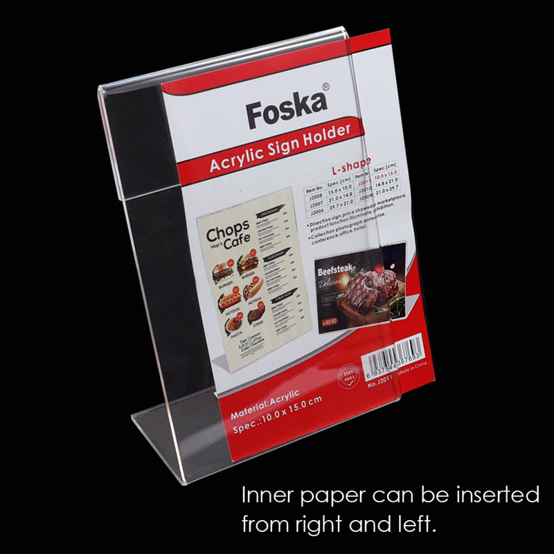 Magnetic Acrylic Sign Holder – L-Shape