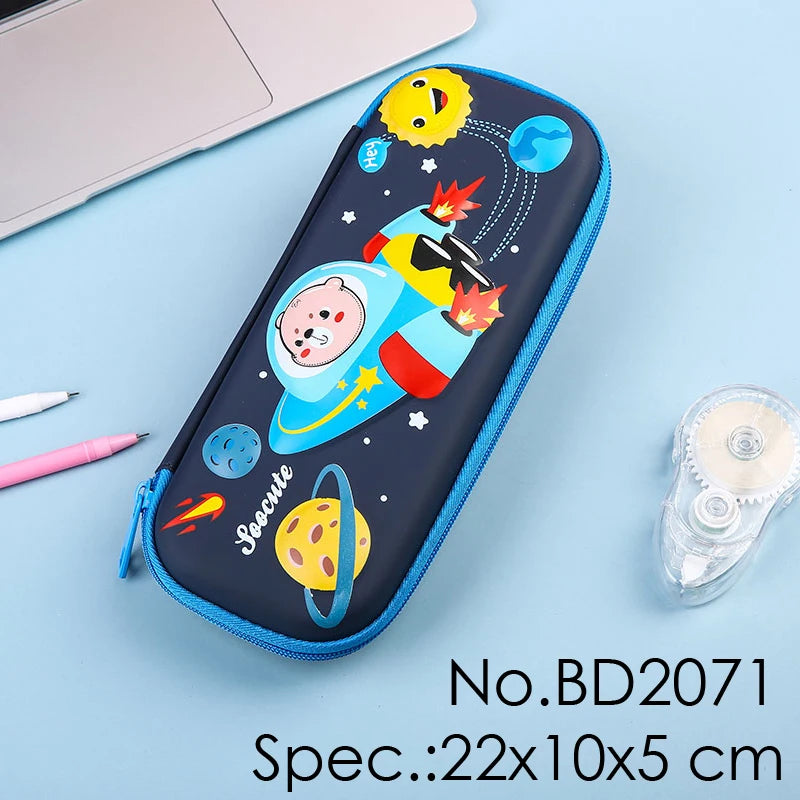 3D EVA Cartoon Animal Pencil Pouch with Zipper