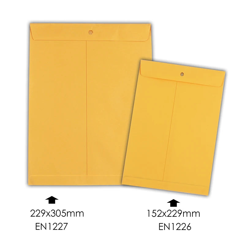 Clasp Gummed Cardboard Document Mailer Envelope