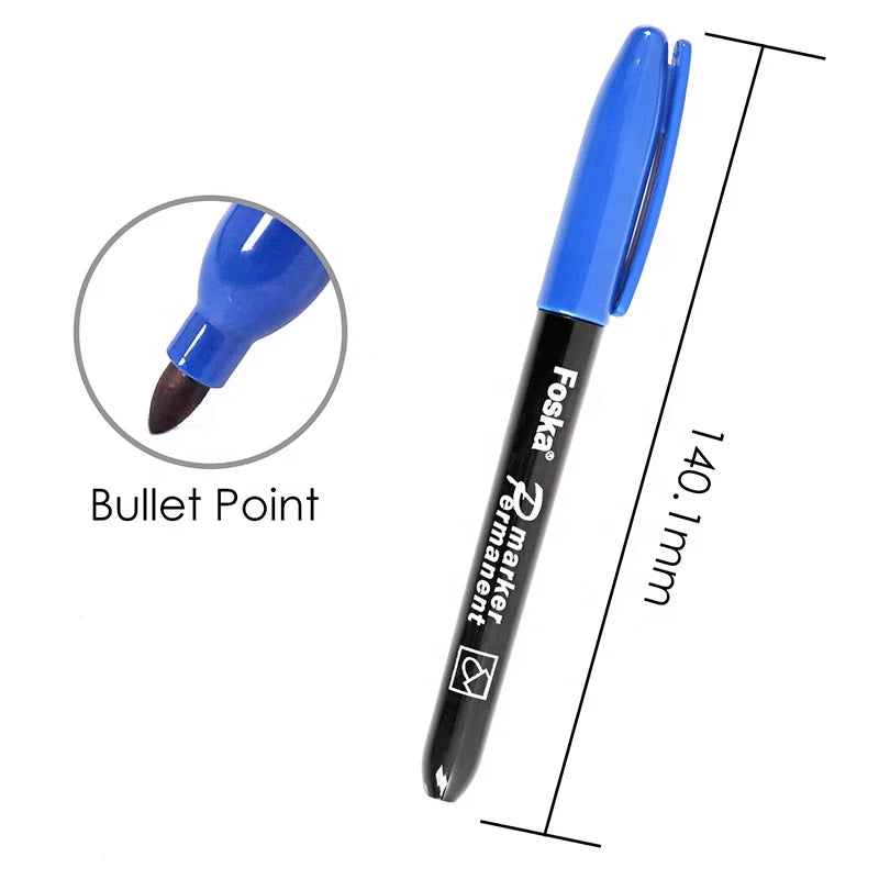 Plastic Permanent Marker Pen Set – 4 Colours