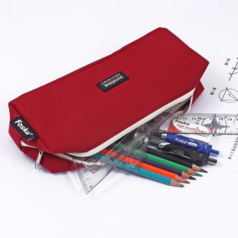 Polyester Student Pencil Case with Zipper