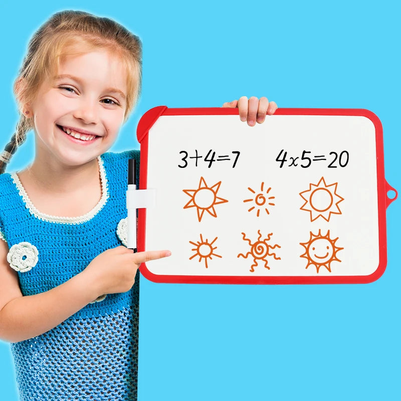 Kids Dry Erase Whiteboard with Pen and Eraser – 26 x 18.5cm