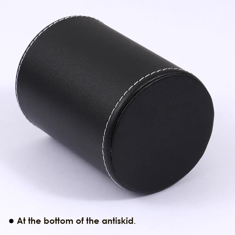 PVC Leather Round Pen Holder Cup