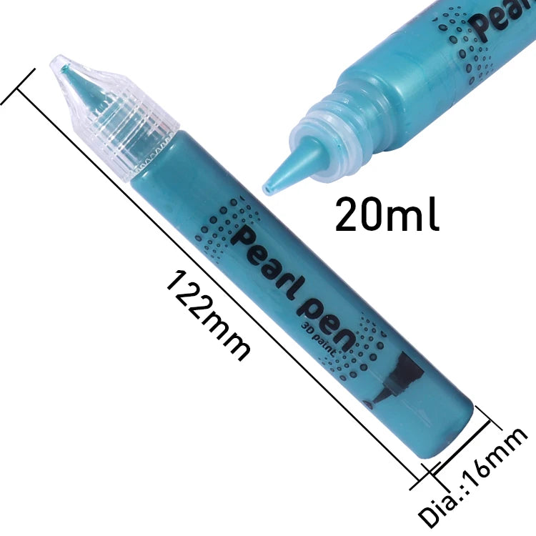3D Pearl Paint Pens 20ml – Set of 4 Colors