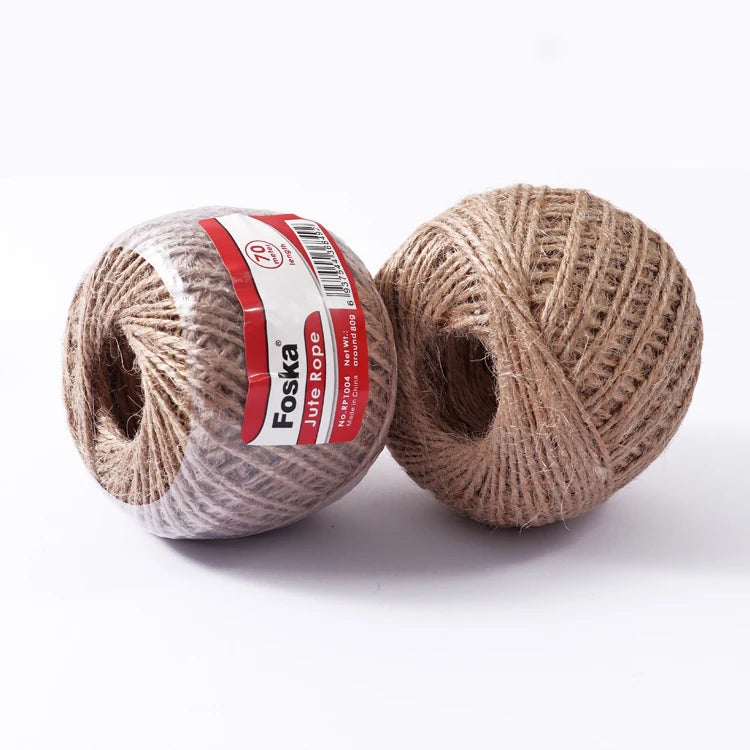 Natural Jute Twine Rope 70m – Decoration and Craft