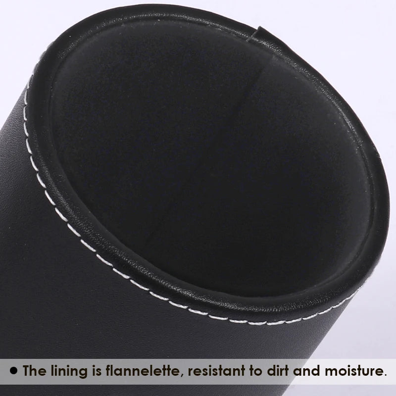 PVC Leather Round Pen Holder Cup