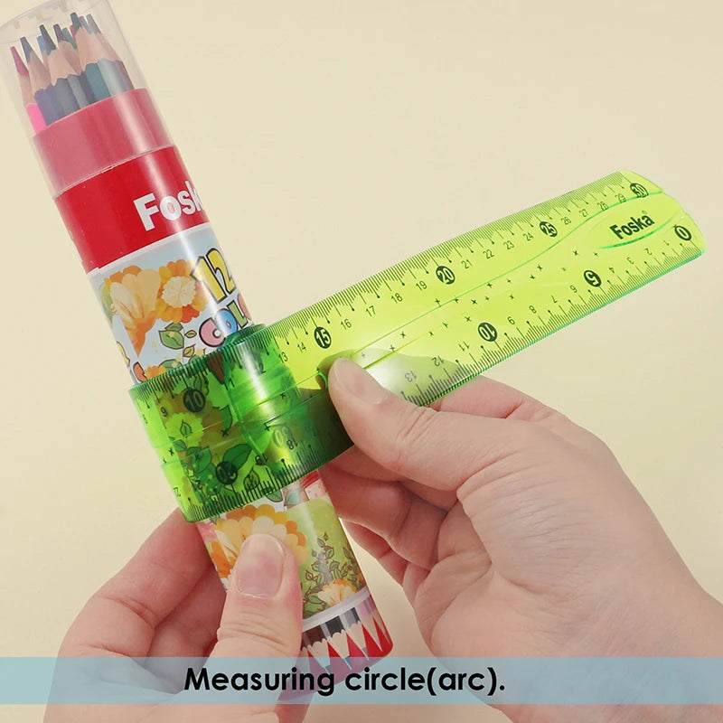 Flexible Geometry Ruler Set – 4 Pieces