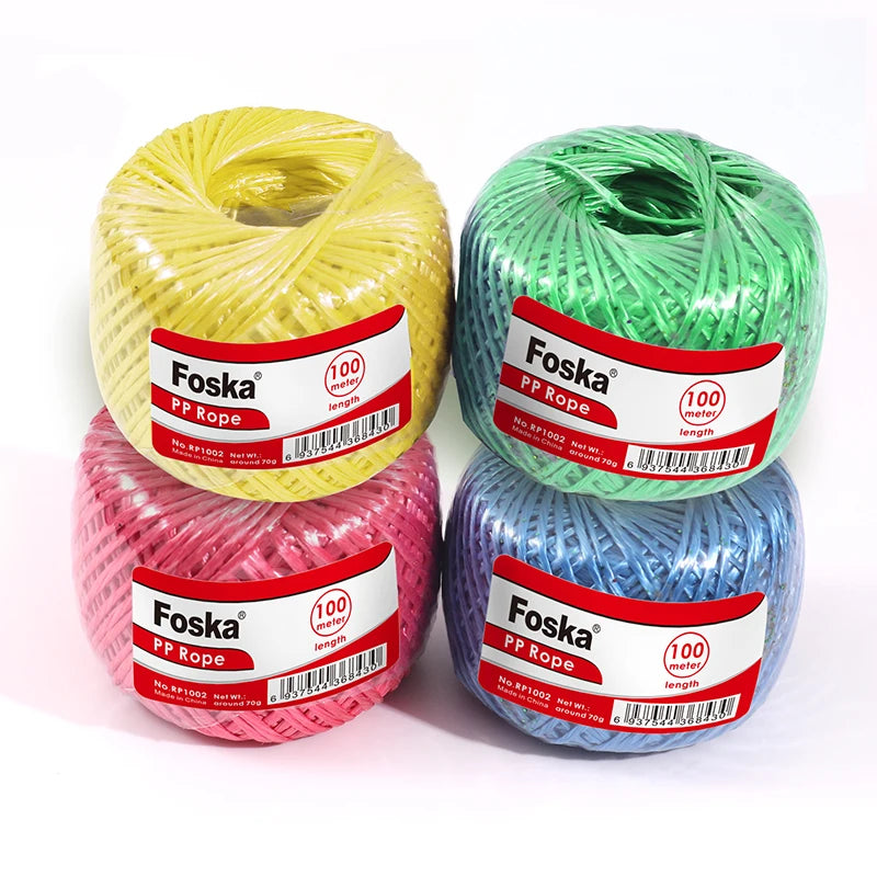 Colorful PP Twisting Rope 100m – Packing, Gardening and Craft