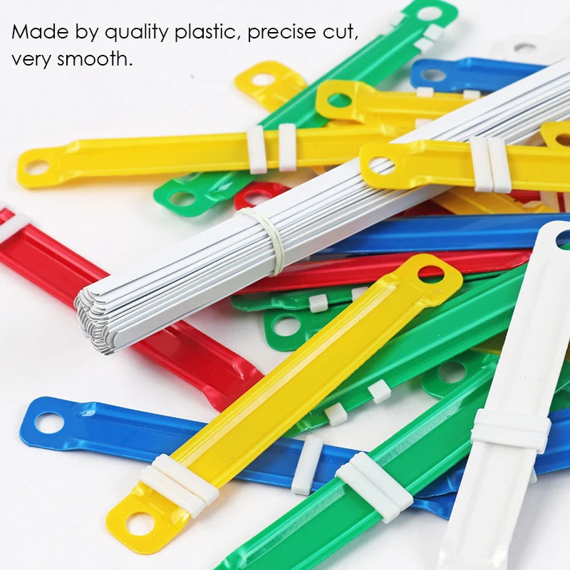 Plastic File Paper Fasteners 8cm – Box of 50 Pairs