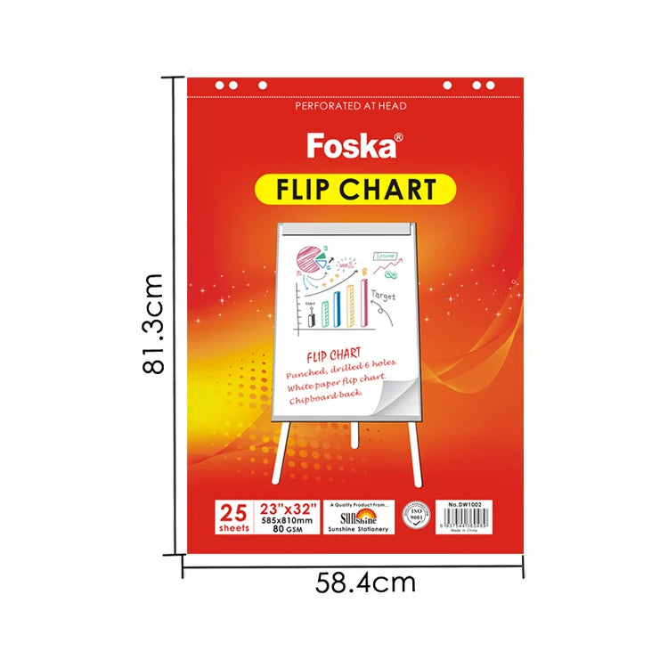 Flip Chart Paper Pad 584 x 813mm – 25 Sheets