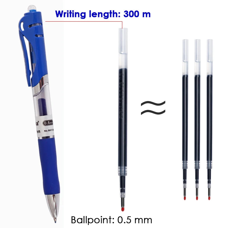 Click Retractable Gel Ink Pen 0.5mm – 450m Writing Length