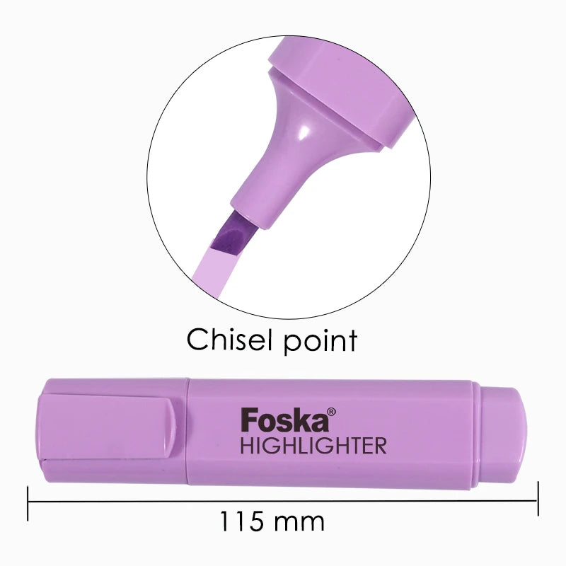 Pastel Highlighter Marker Pen Set – 6 Pack