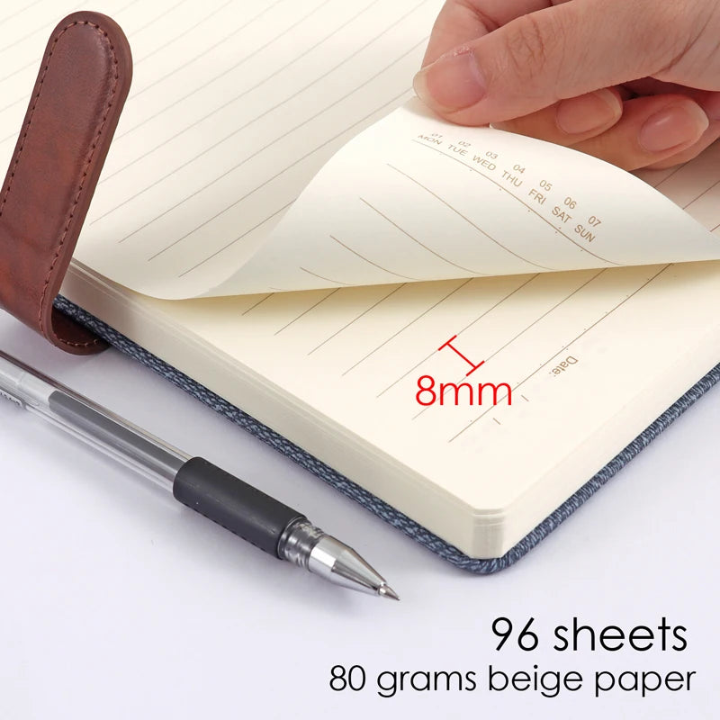 PU Leather Hardcover Buckle Journal Notebook