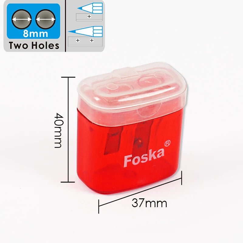 Transparent Double-Hole Pencil Sharpener