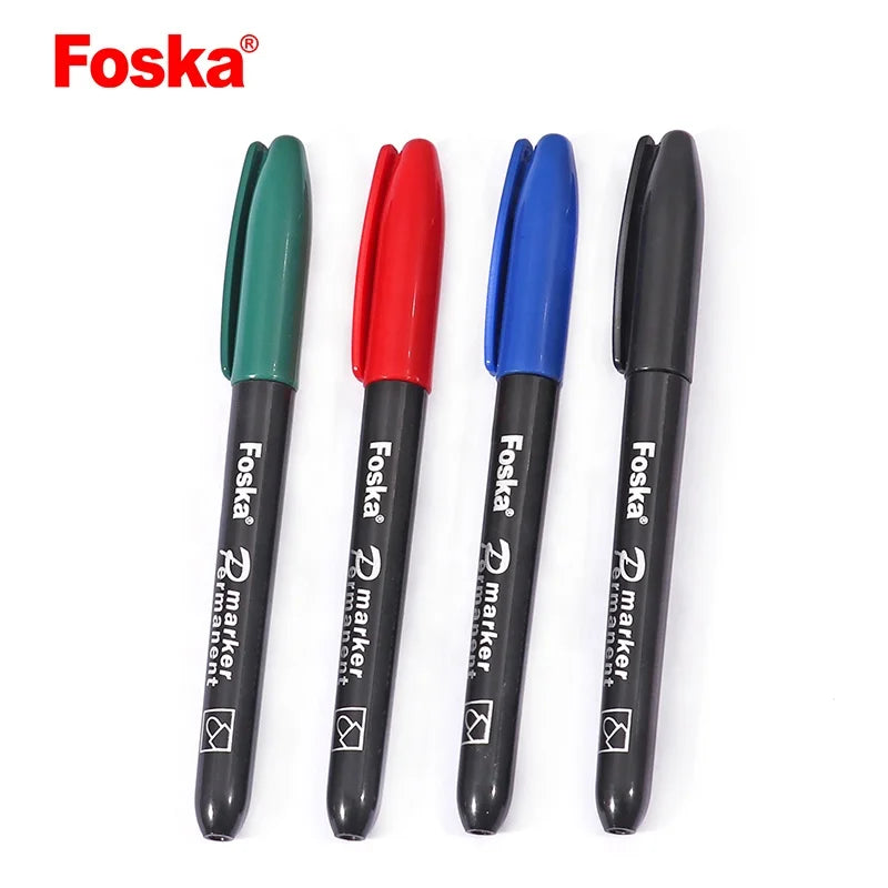 Plastic Permanent Marker Pen Set – 4 Colours