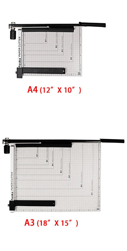 Steel Plate Paper Trimmer with Ruler