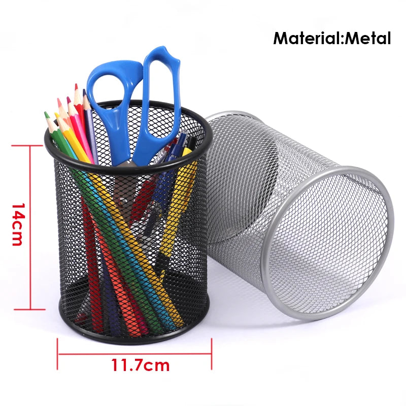 Metal Wire Mesh Pen Holder Cup – Large
