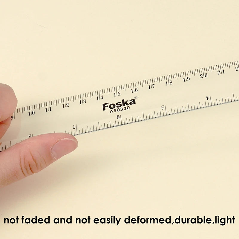 Clear PVC Straight Ruler 30cm