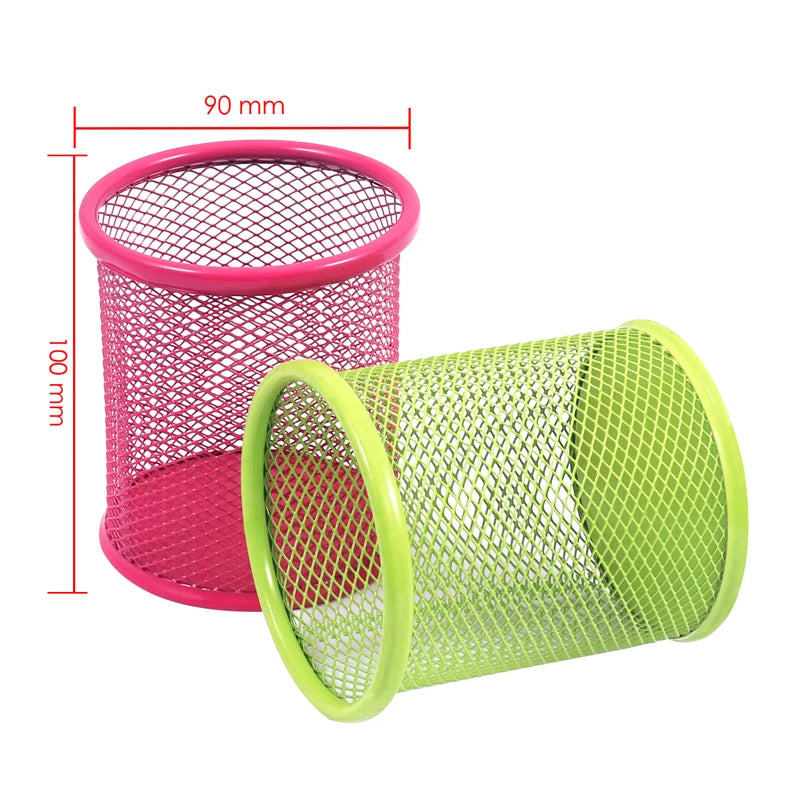 Round Steel Pen Holder Cup – Colourful