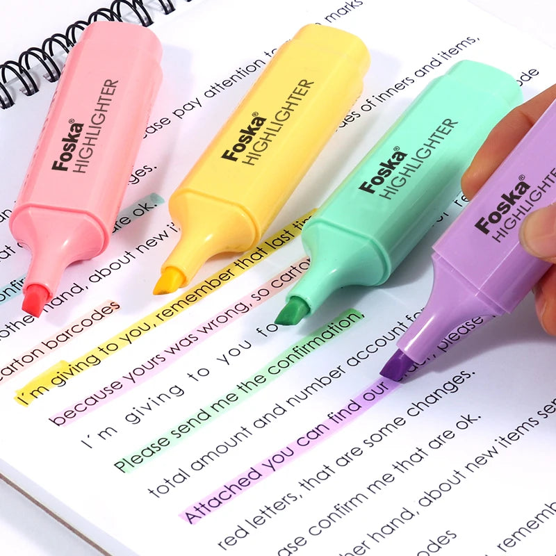 Pastel Highlighter Marker Pen Set – 6 Pack