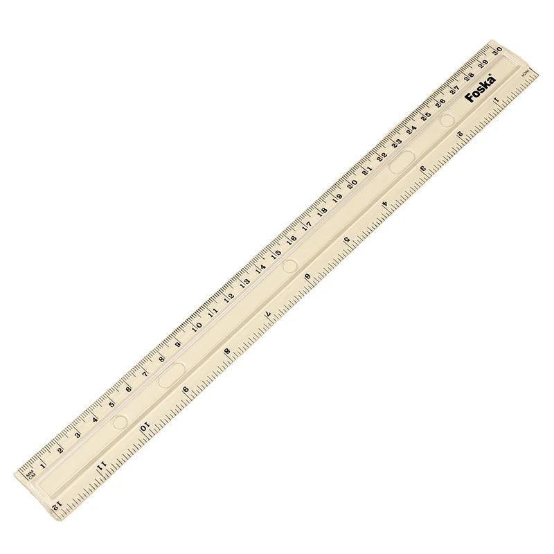 Wide Plastic Straight Ruler 30cm