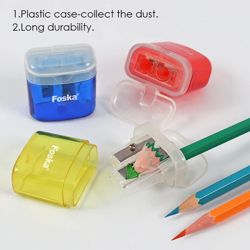 Transparent Double-Hole Pencil Sharpener