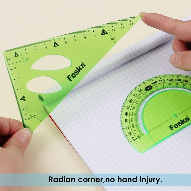 Flexible Geometry Ruler Set – 4 Pieces