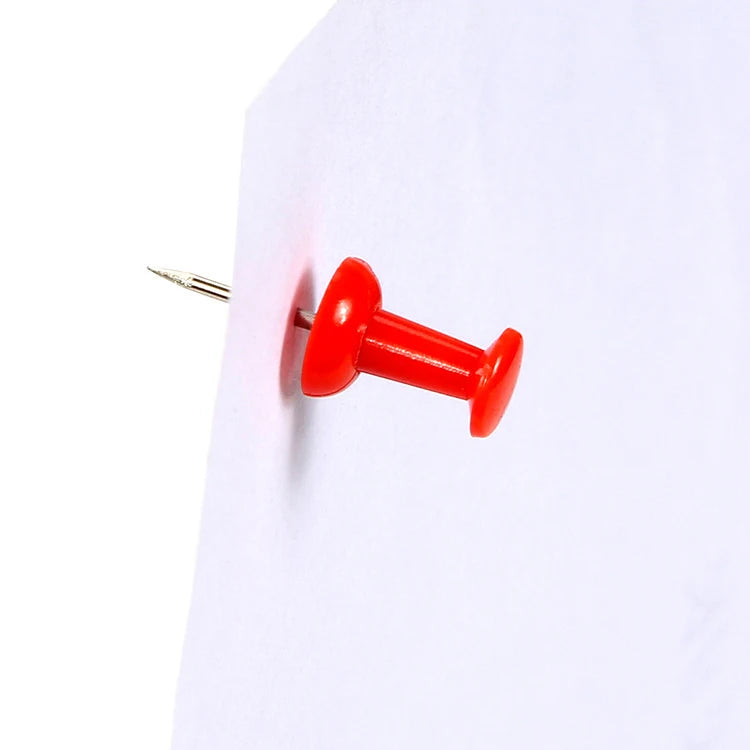 Plastic Head Steel Push Pins 25mm – Box of 30